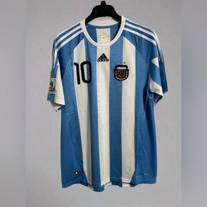 Argentina 2010 World Cup Retro Jersey - Lionel Messi #10